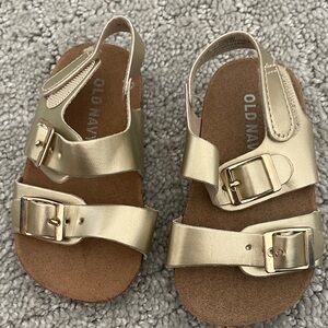 Old Navy Metallic Gold Kids Sandals
